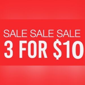 💫💫💫Inventory clear out...items listed $10 or less qualify for 3 for $10💫💫💫